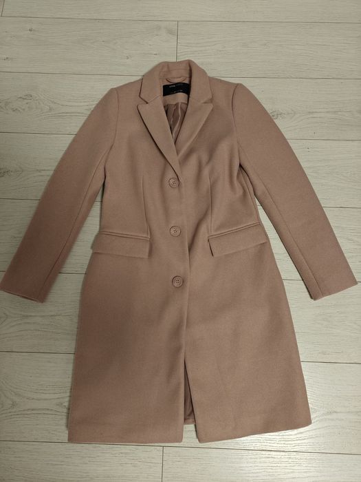 Пальто осінь- весна, 34 розміру.Пудра.Нове.