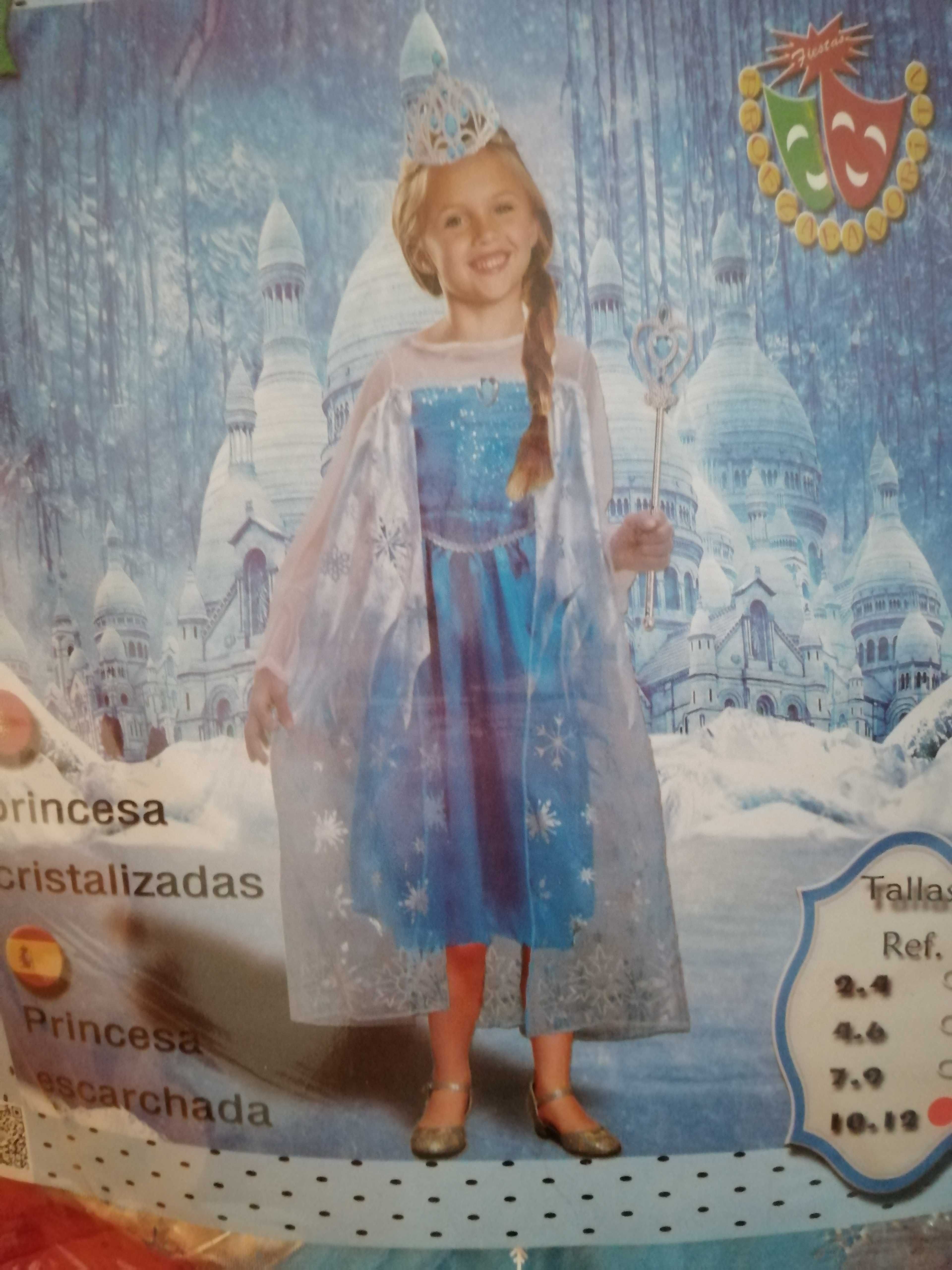 Fato de carnaval Princesa Elsa Frozen