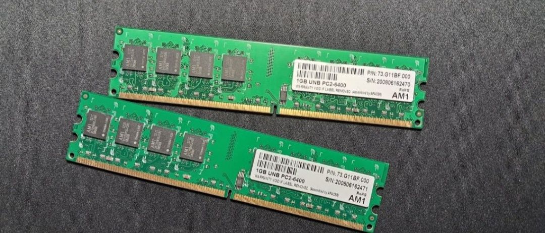 Оперативна память DDR 2 AM1 2GB (2x1GB)