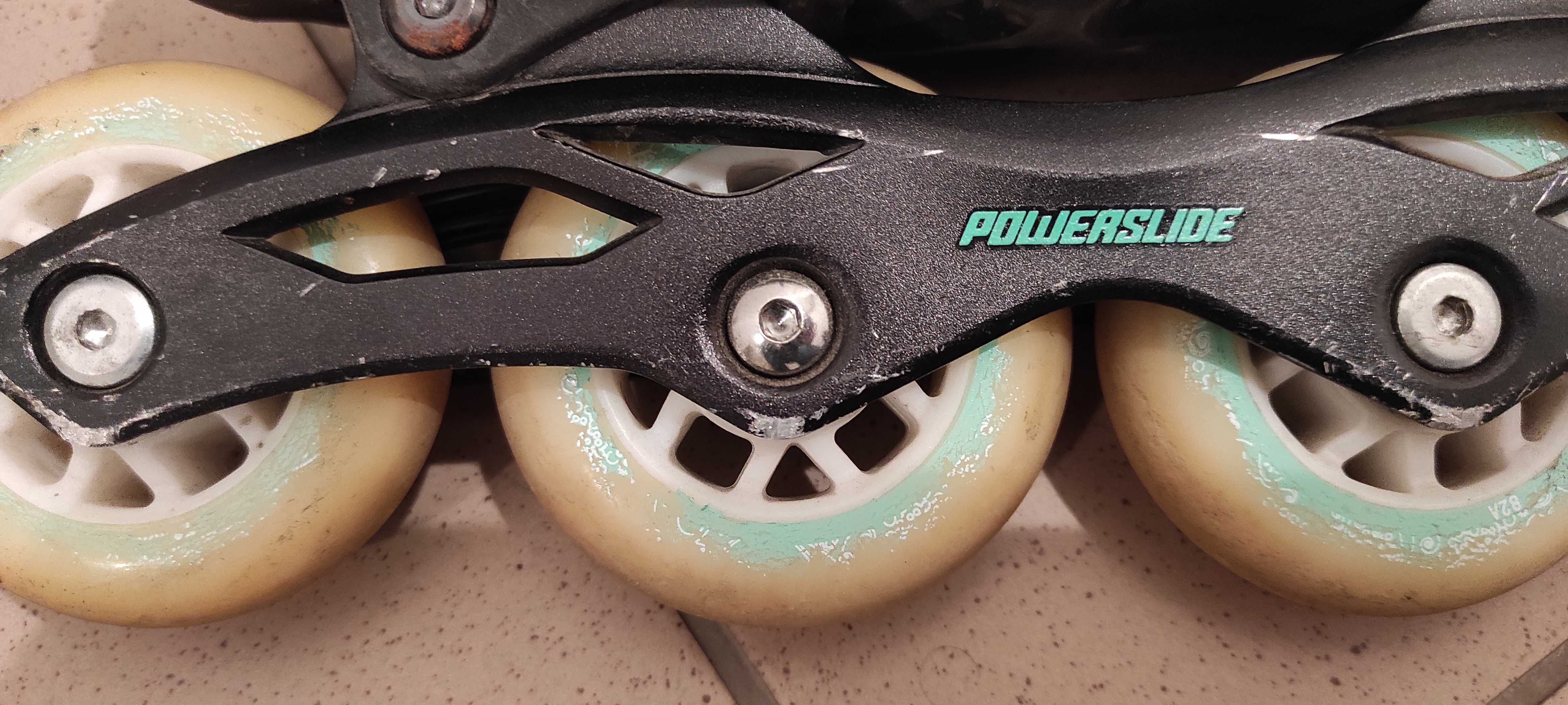 rolki Powerslide rozmiar regulowany 33-36, stan dobry