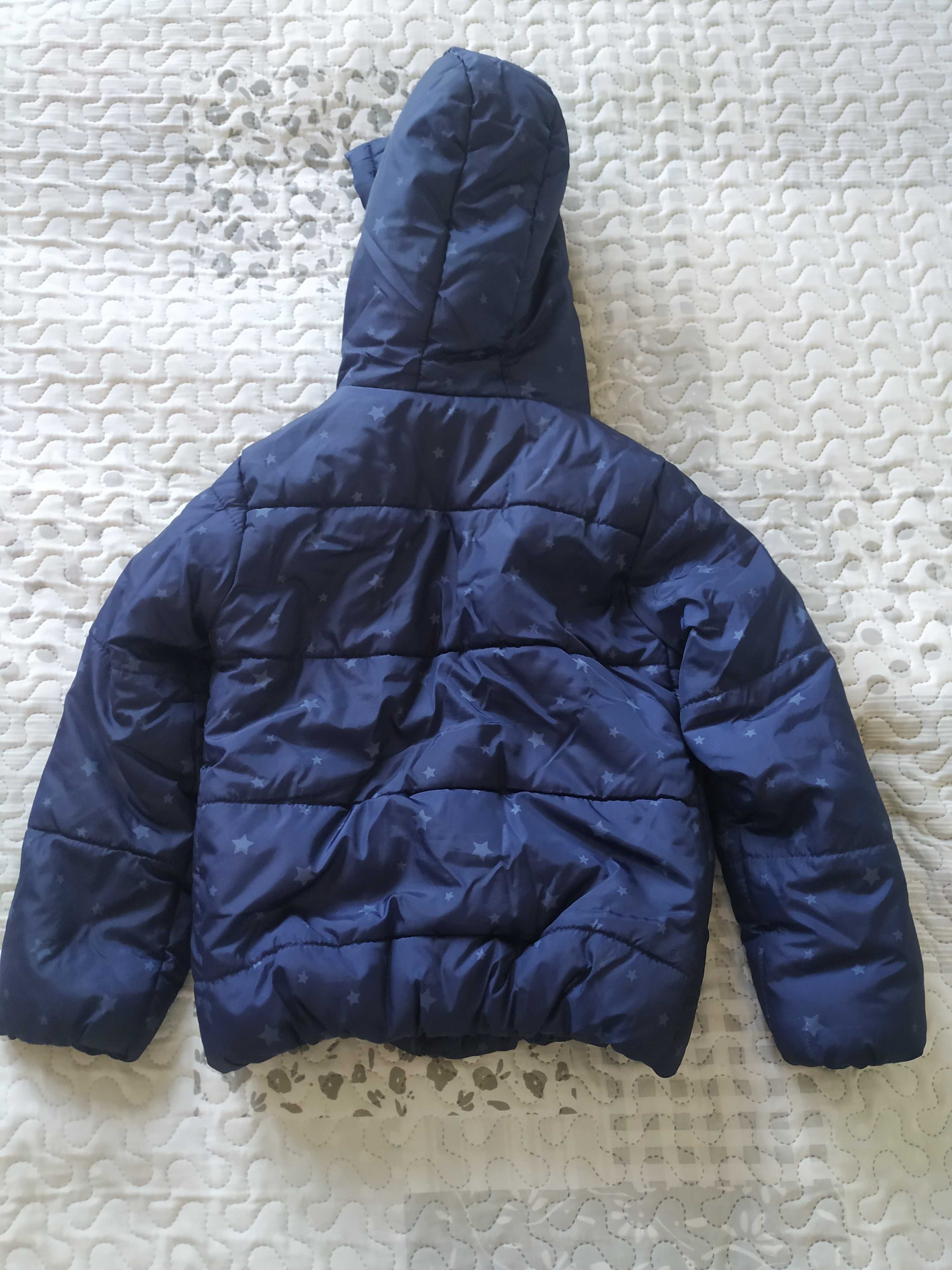 Ciepła kurtka zimowa dla dziewczynki, 110 cm
