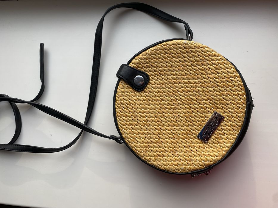 Сумка жіноча солома+кожзам