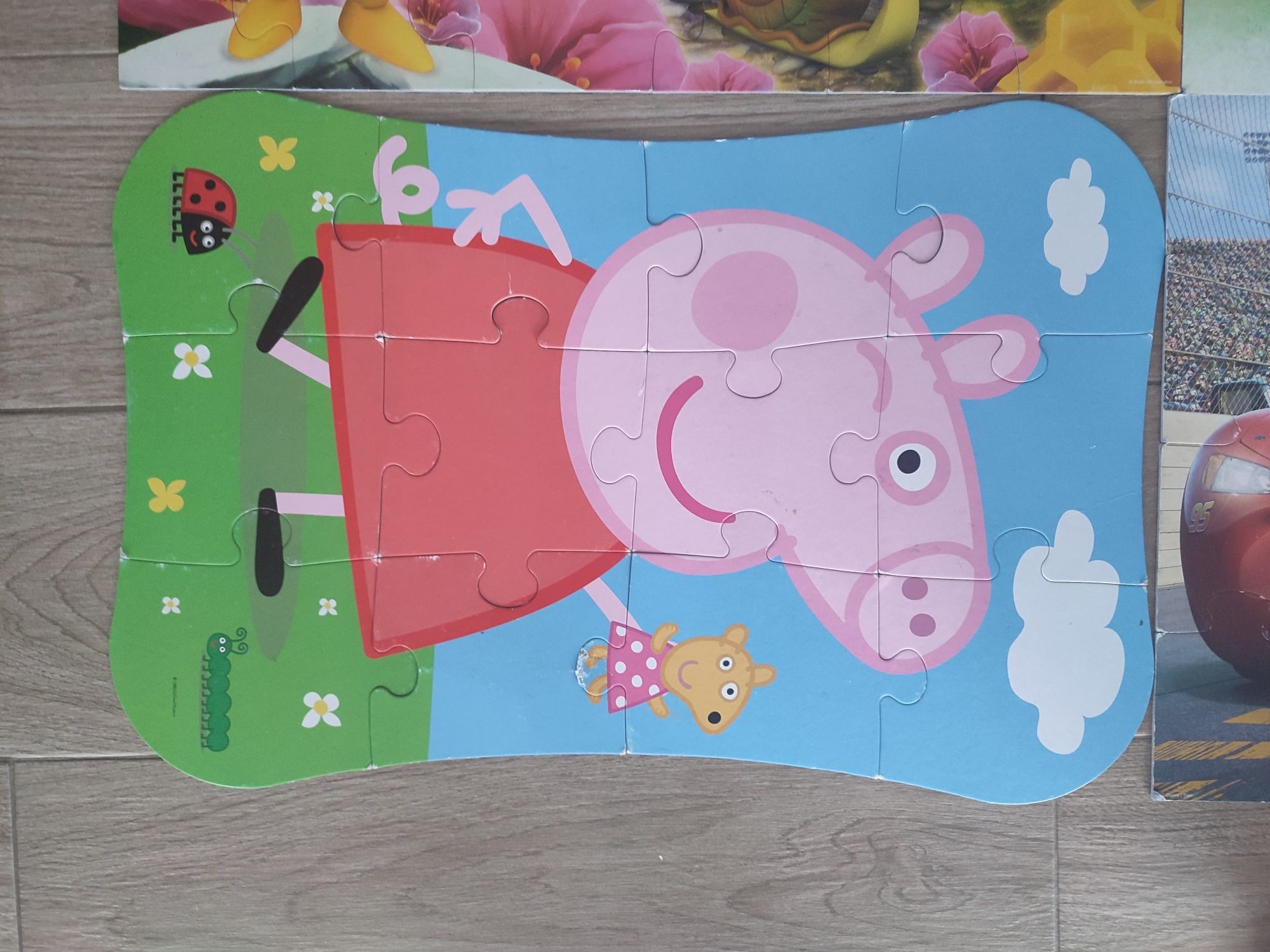 6x puzzle MAXI Gigant Baby Trefl Peppa Auta Psi Patrol Pszczółka Maja