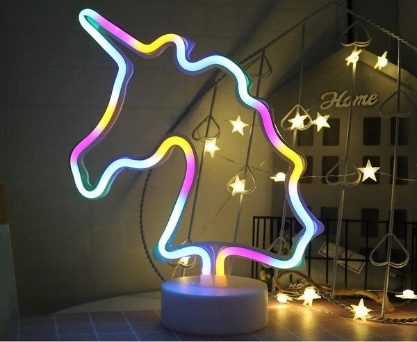 Ночник неоновий Единорог