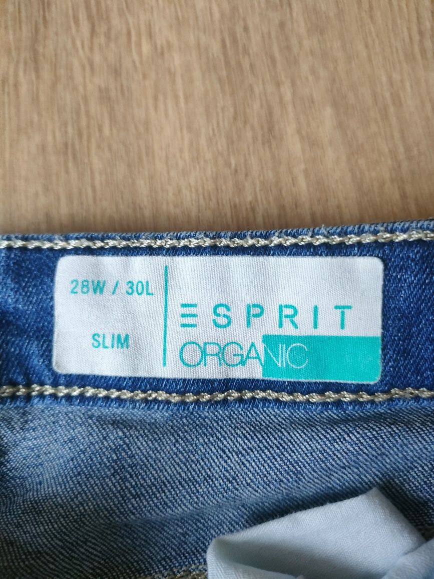 Esprit spodnie damskie jeansy 28W30L rurki