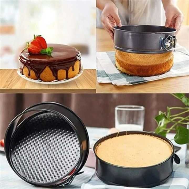 3 xTORTOWNICA OKRĄGŁA KWADRATOWA SERCE Blacha Forma do pieczenia 3szt