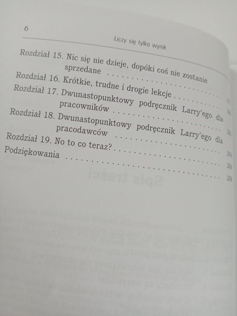 Liczy się tylko wynik - Larry Winget