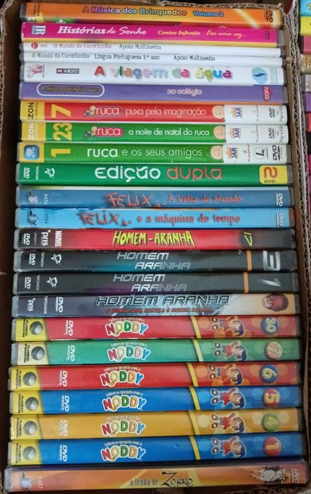 filmes formato DVD animação 120 unidades