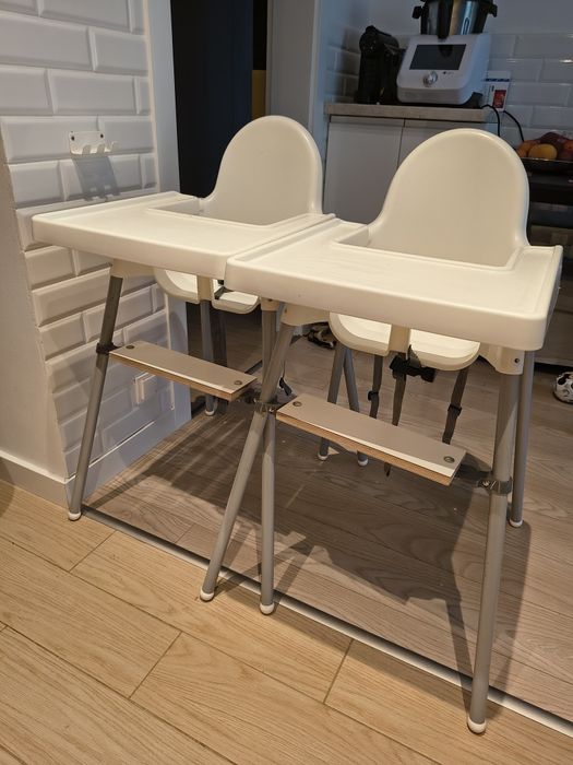 Krzesełko do karmienia ikea Antilop plus podnóżek