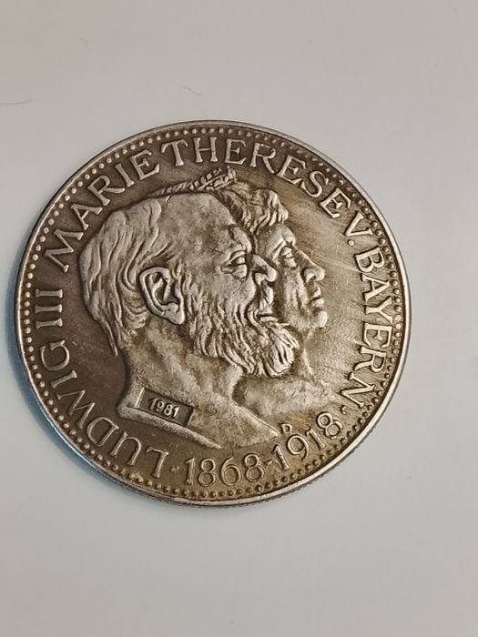 3 marki rocznica ślubu Ludwika lll i Marii Teresy 1918 kopia