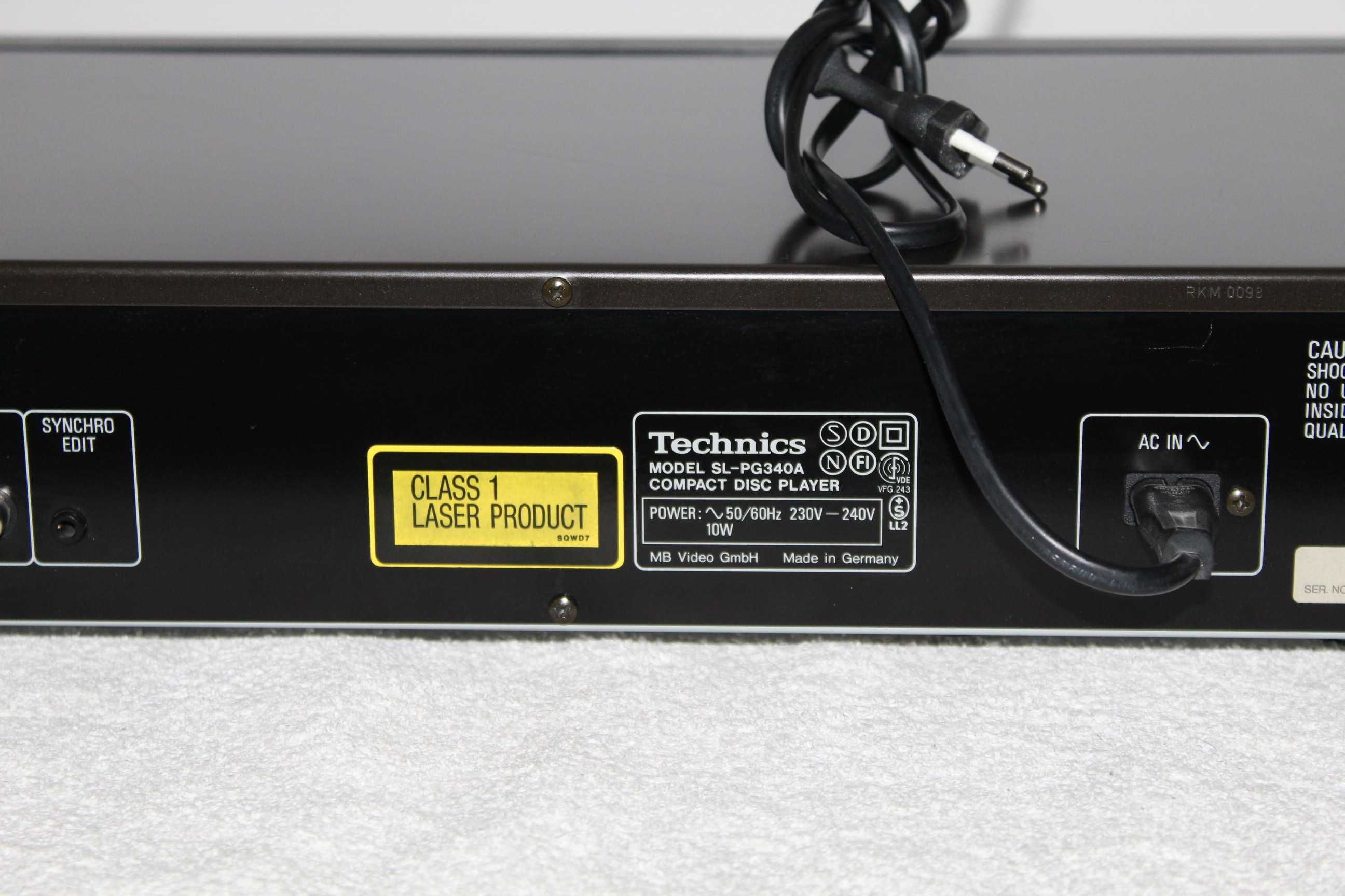 TECHNICS SL-PG340A Odtwarzacz płyt CD segment Wysyłka