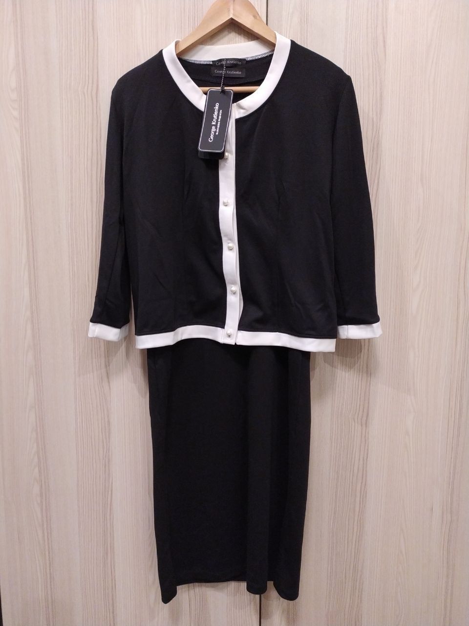 Костюм трійка George Krutienko р.44 (XL): жакет, два плаття