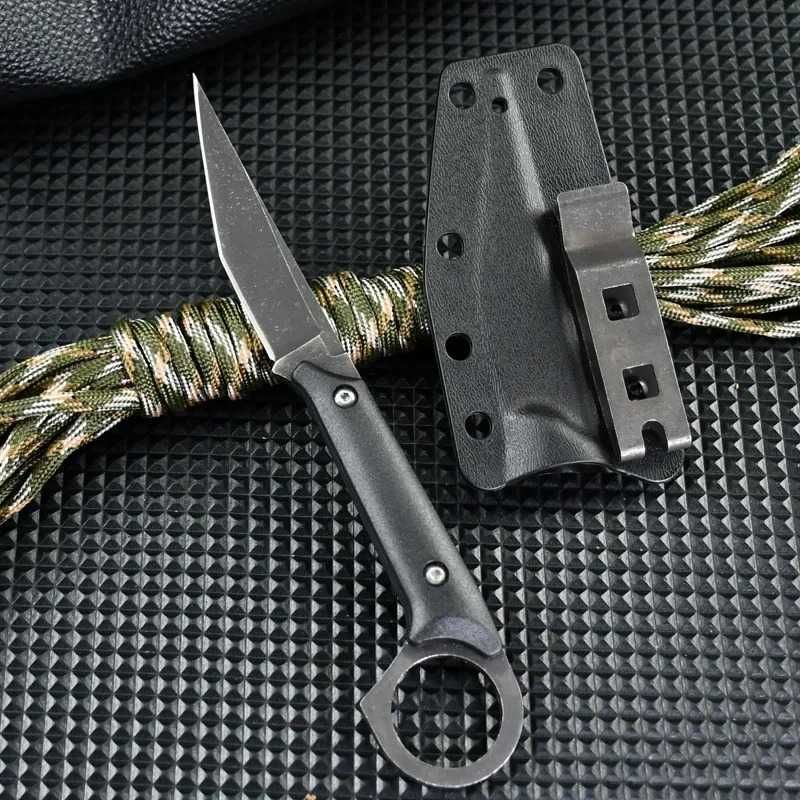 Nóż Taktyczny FULL TANG Etui Kabura BUSHCRAFT Pazur EDC rzutka ND14