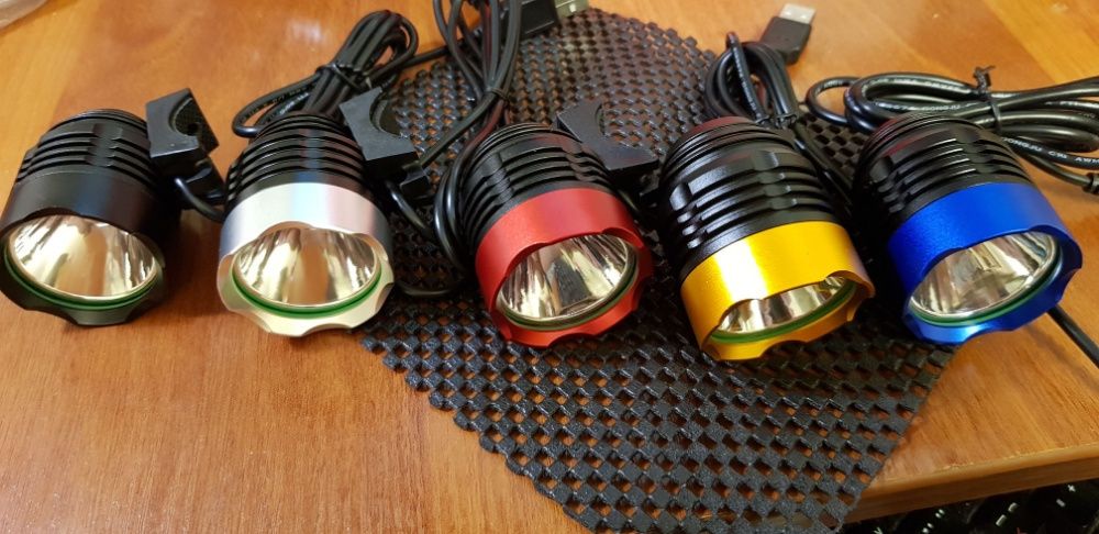 Вело фара USB или 8.4в CREE XM-L T6 500Lm велосипед велофара фонарь