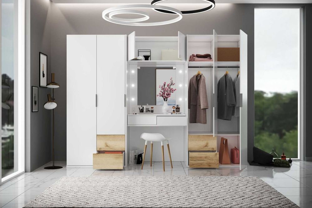 Szafa,Toaletka,Oświetlenie,Lustro (Latina 300) Darmowa dostawa