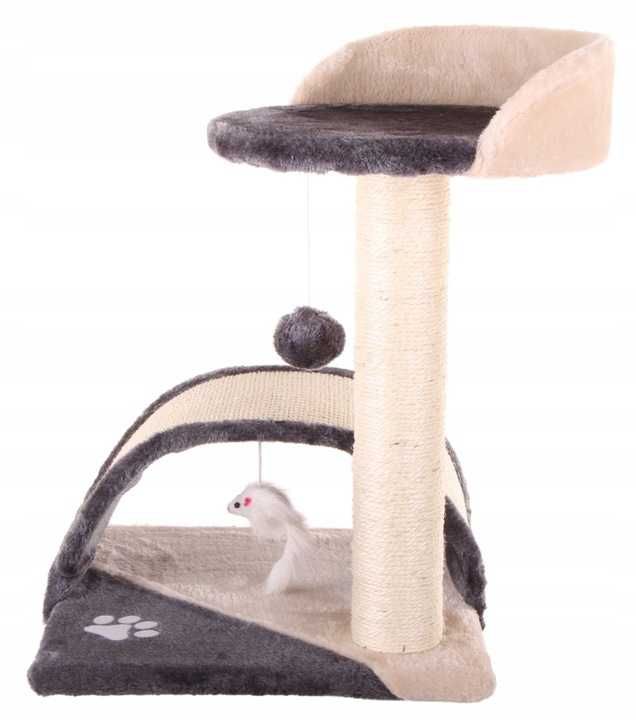Drapak dla kotka kociaka kotów piłeczka legowisko sizal 42cm zabawka
