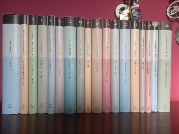 18 tomów z kolekcji najpopularniejszych powieści XX w.