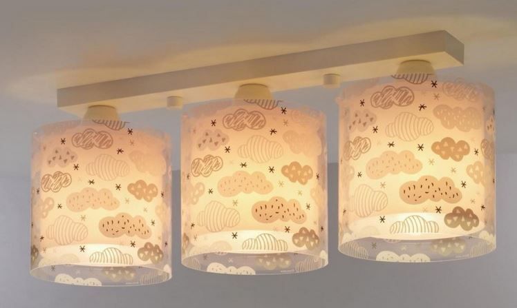Lampa Sufitowa Listwa Chmurki Clouds 3Xe27 Chmury
