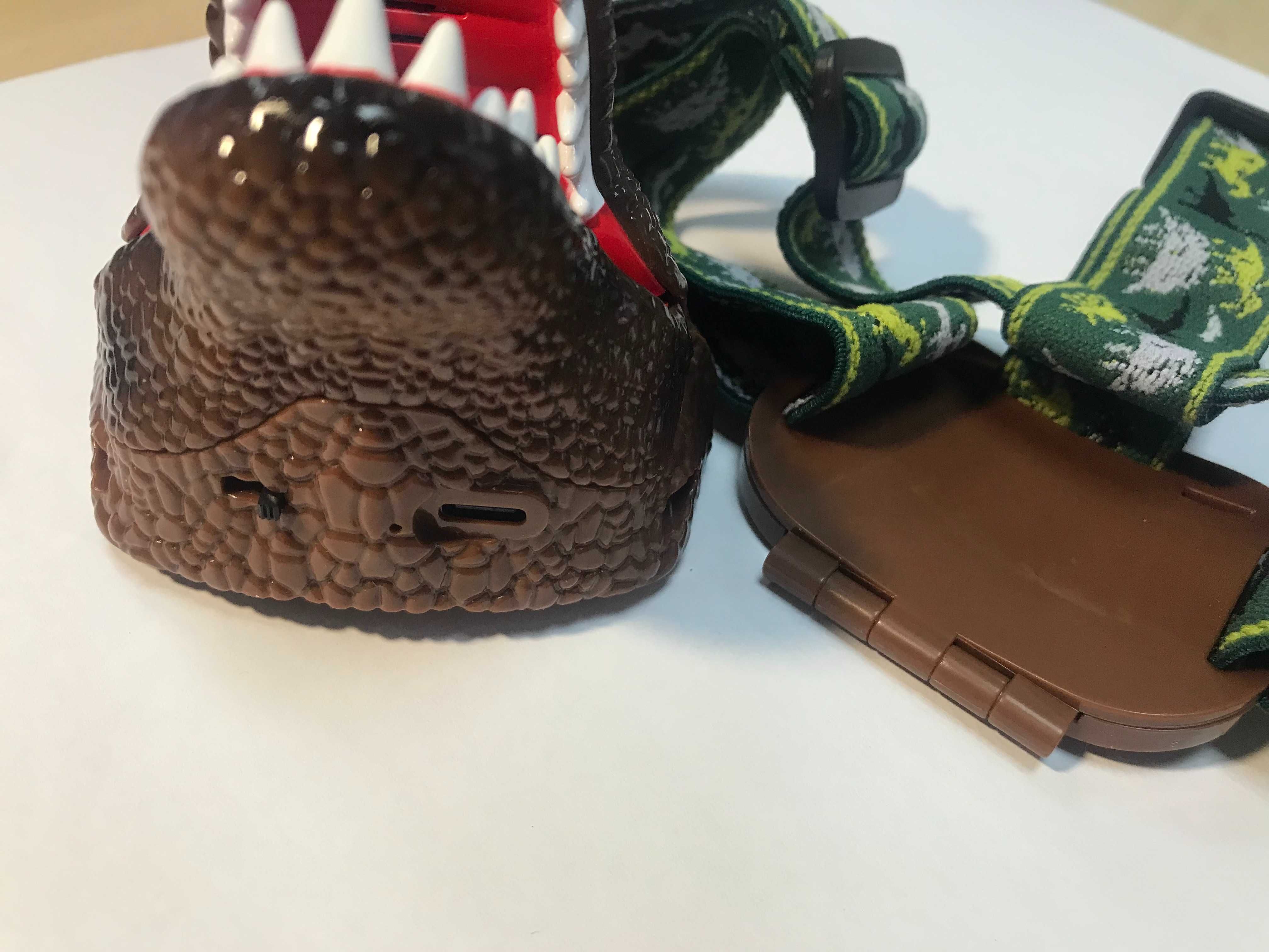 Ліхтар на голову, дитячий, динозавр T-Rex, зі звуком, іграшка, лампа