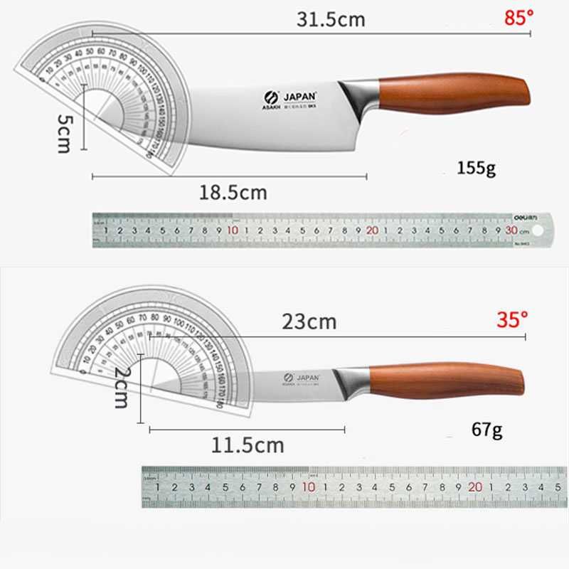 Набор японских Ножей Santoku Спешите АКЦИЯ(Шеф-нож для рыбы в подарок)
