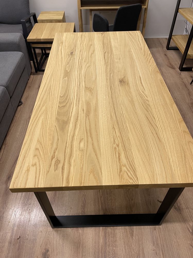 Stół dębowy loft lite drewno  nowoczesny