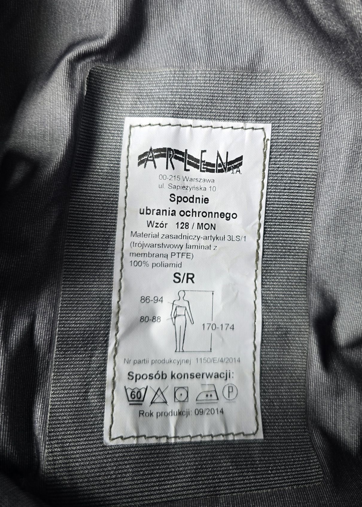 Moro spodnie ochronne GORATEX