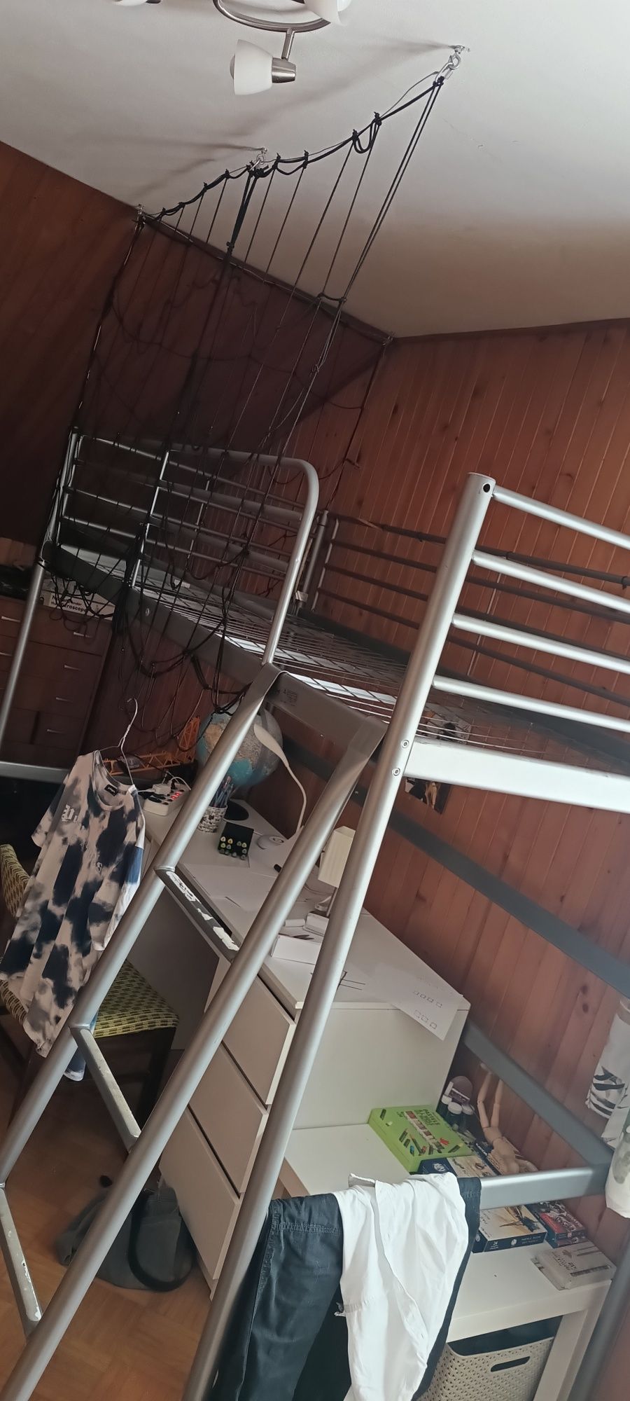 Rama lozka piętrowe Ikea Svarta 90x200