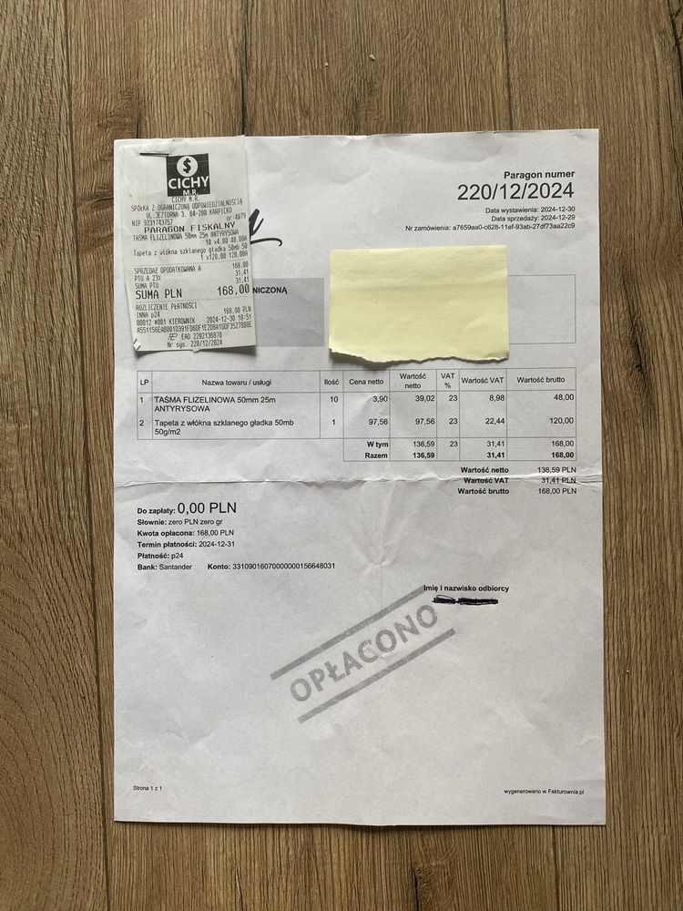 Tapeta z włókna szklanego 50mb, 50g/m2