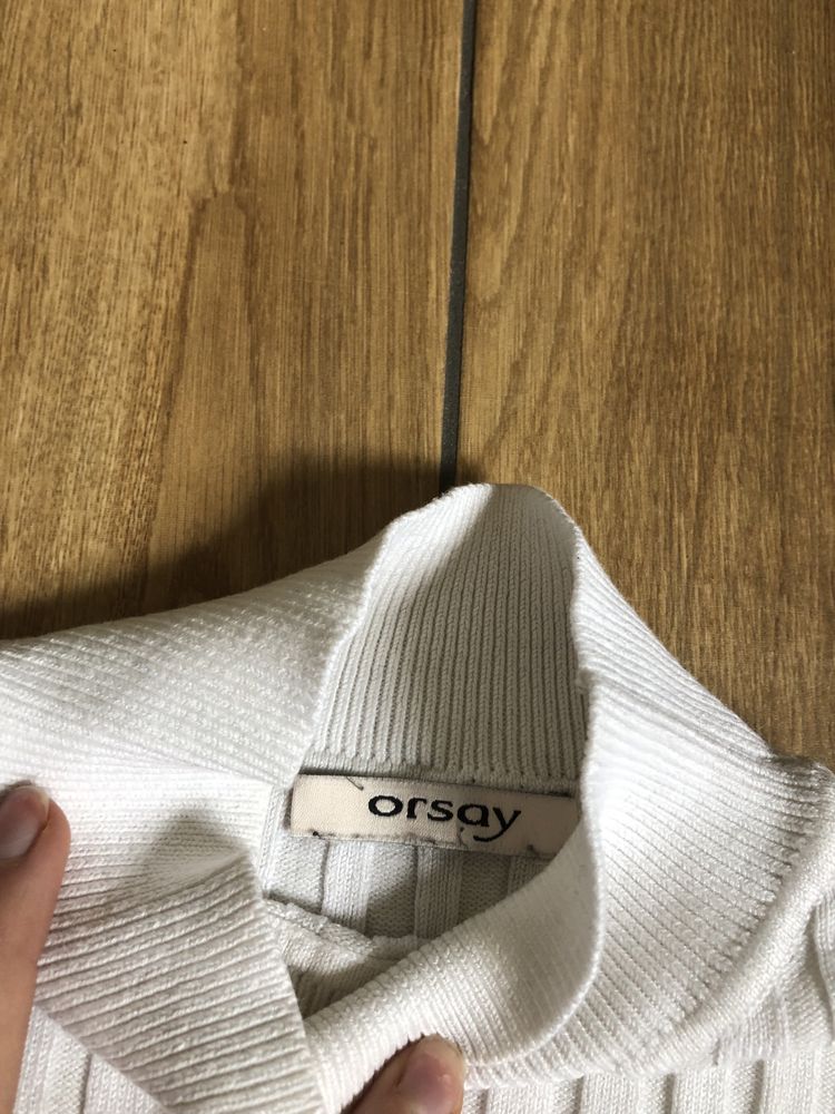 biała bluzka długi rękaw Orsay S