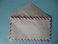 Envelope de correio "Por Avião" (anos 60)