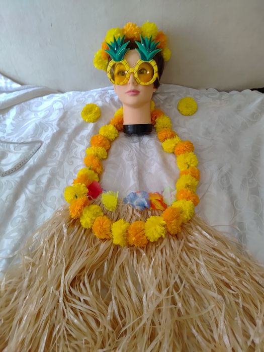 Strój przebranie hawajskie aloha Hawaje 5 części roz uniwersalny