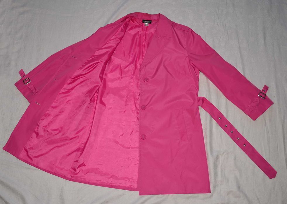 Жіночий розовий плащ Woodpecker casual collection стильний модний pink