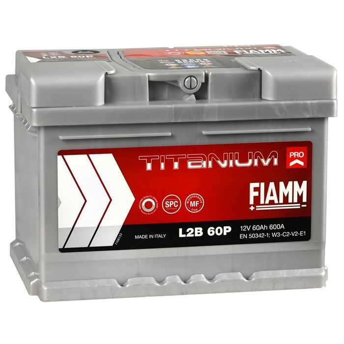 Akumulator FIAMM TITANIUM PRO 12V 60Ah 600A Prawy Plus