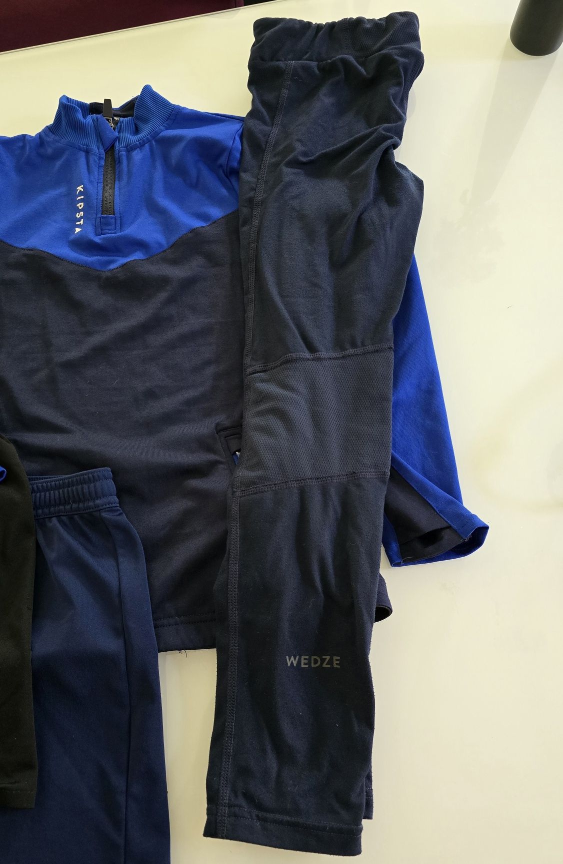 Zestaw sportoqy bluza Kipsta 130, spodenki Adidas, Jordan, spodnie Wed