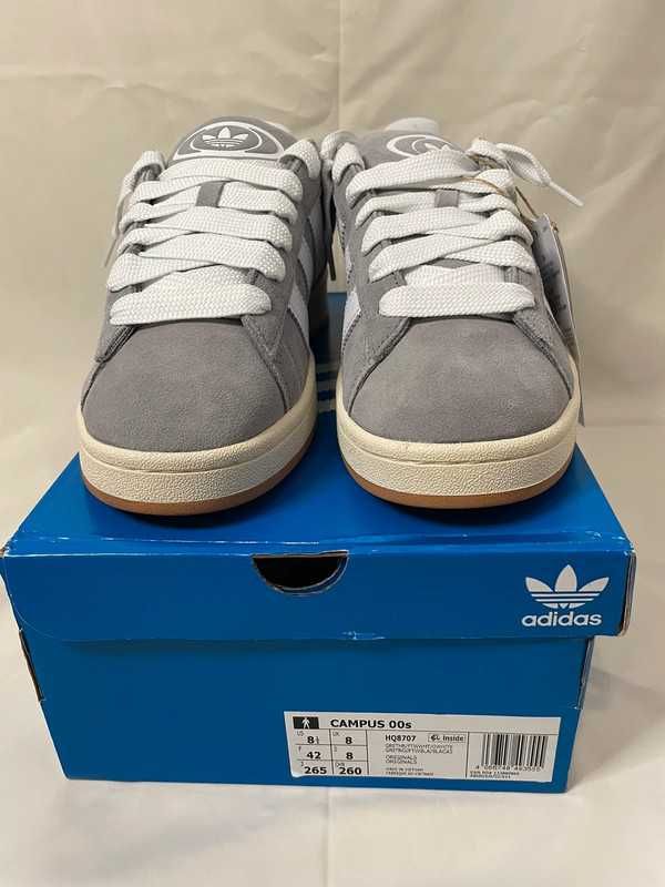 Adidas Campus 00s Grey White 42 Oryginalny nowy