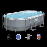 Basen stelażowy w zestawie Power Steel 4,2 x 2,5 z 1 m - BESTWAY 56620