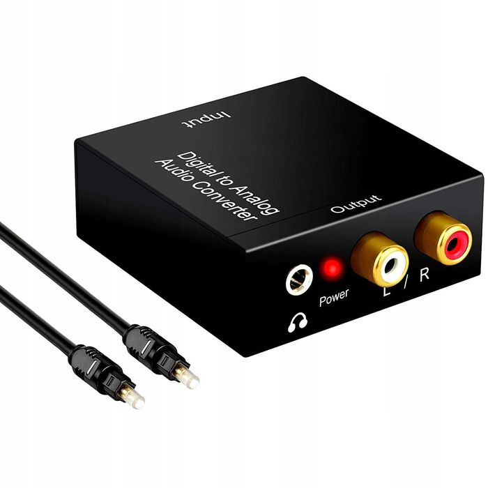 Przetwornik cyfrowo-analogowy dac optyczny koaksjalny Toslink (3749)