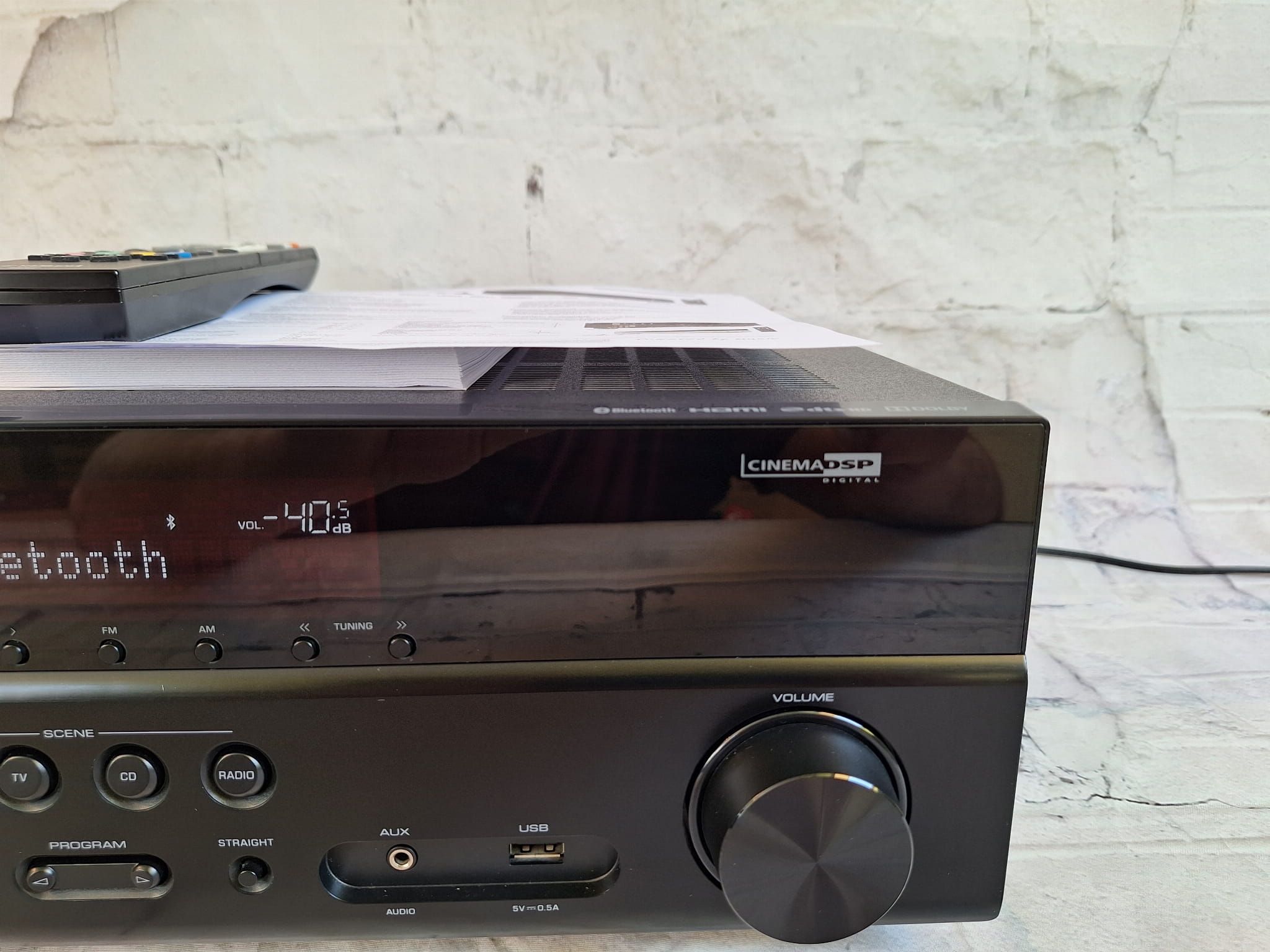 Amplituner 5.1 Yamaha RX-V381 4k 60p Bluetooth ARC Optyk USB