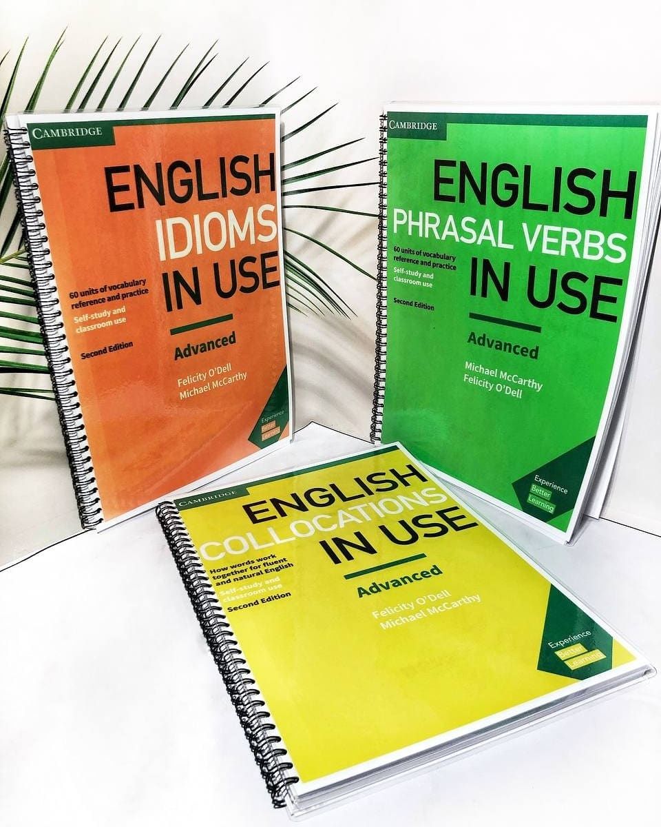 English Idioms, Collocations, Phrasal Verbs in Use Intermediat,  Advan