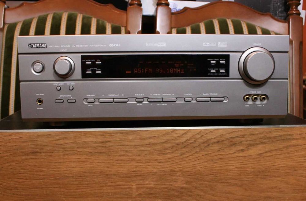 Amplituner Yamaha RX-V540 z pilotem mocny i sprawny
