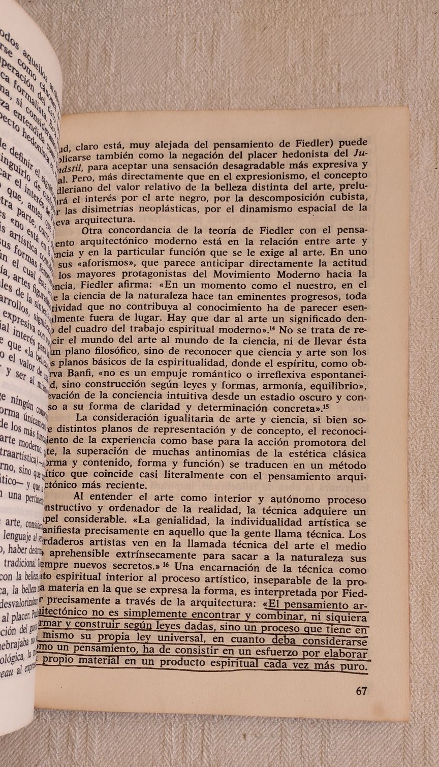 La idea de arquitetura, Renato de Fusco