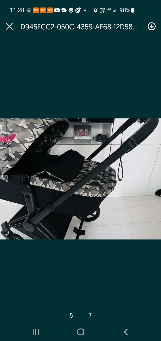 Wozek 2w1 cybex priam butterfly