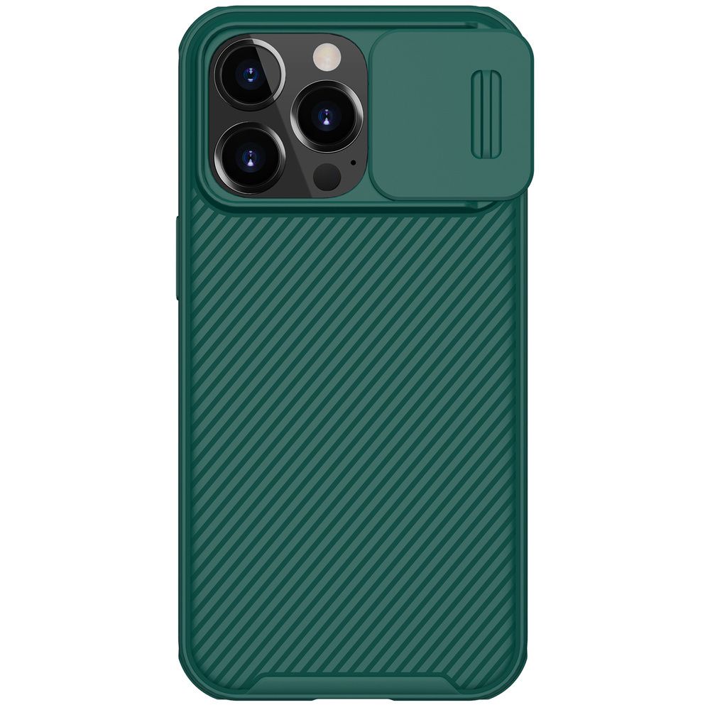 Etui Camshield Zielony Z Osłoną Na Aparat Kamerę + Szkło Iphone 13 Pro
