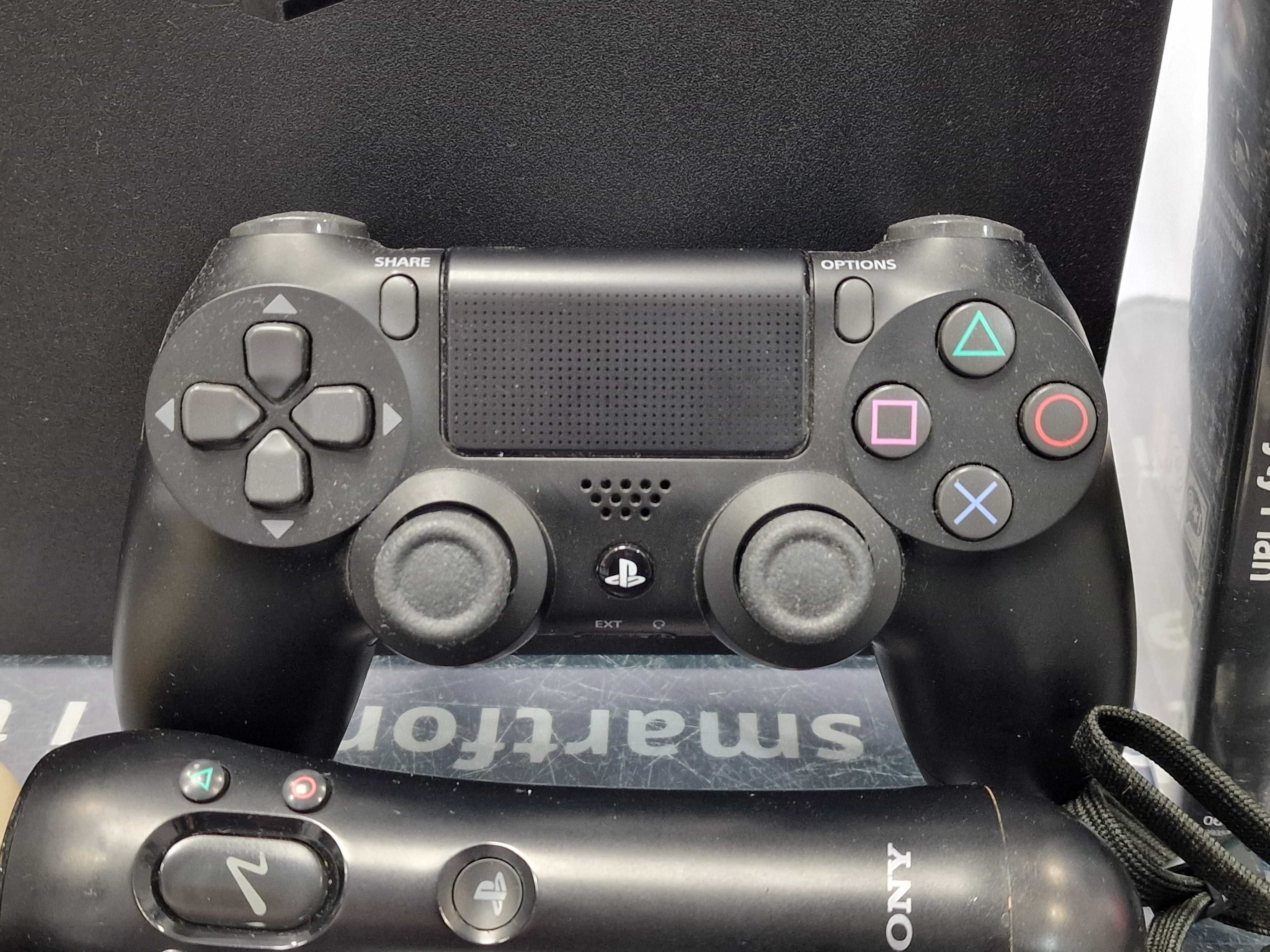 Playstation 4 Slim 1TB CUH-2116B/ 2x move kontroler/ 5 gier/ Grade A-