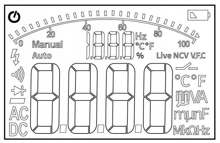 MULTIMETR Cyfrowy Elektryczny Elektroniczny MIERNIK Prądu LCD