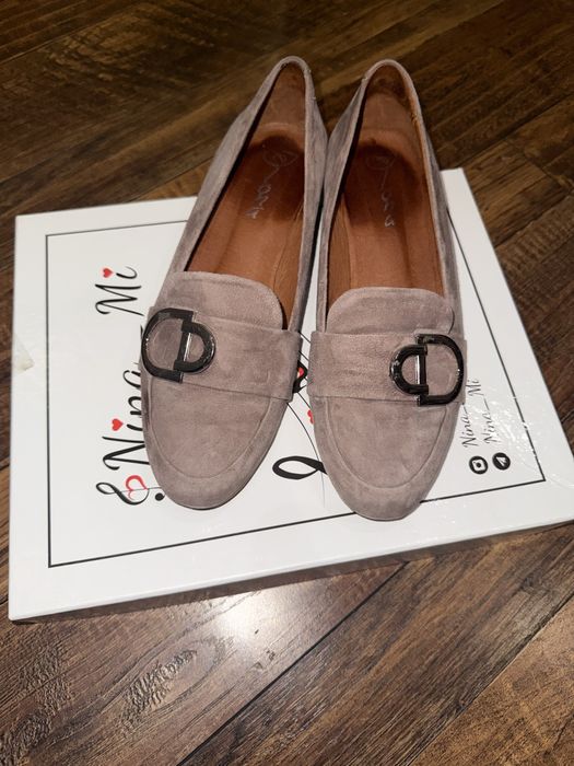 Балетки жіночі, туфлі замшеві