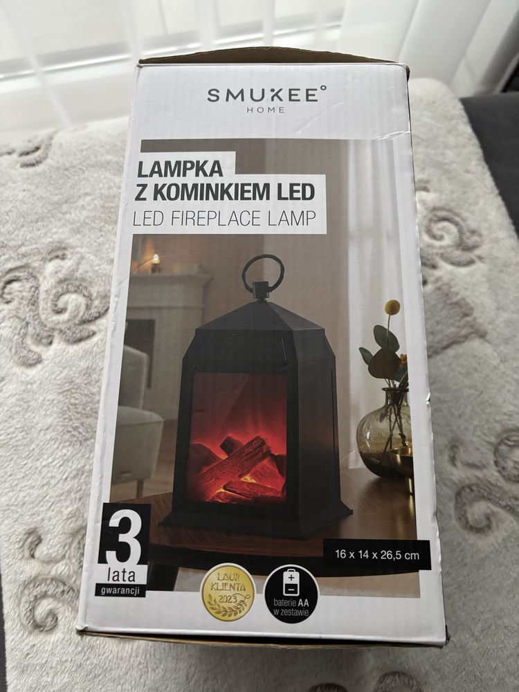 Lampka z kominkiem led
