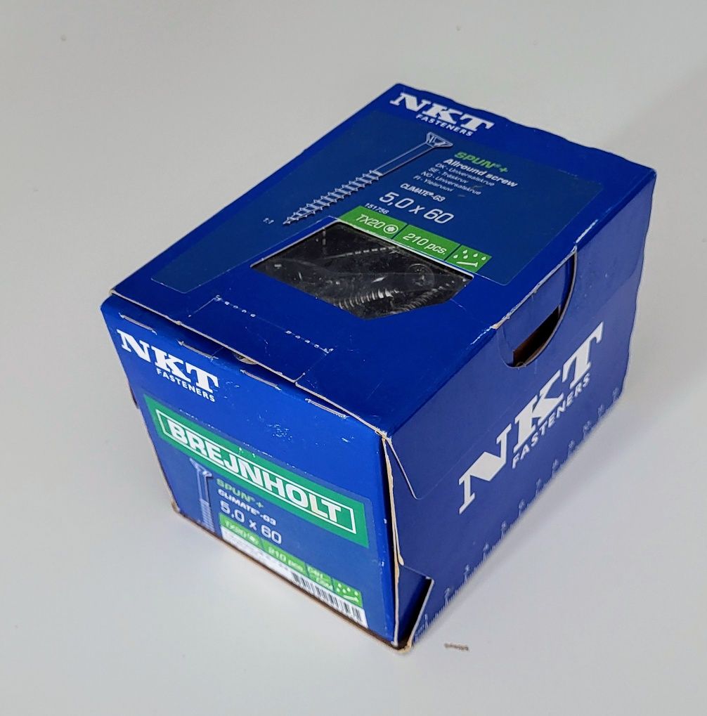 Wkręty uniwersalne NKT Fasteners Spun+ ​​​​Climate-G3 5x60 mm 160 szt.