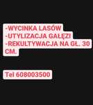 Wycinka drzew,rębak,rekultywacja woj.podlaskie,mazowieckie,warm-mazur