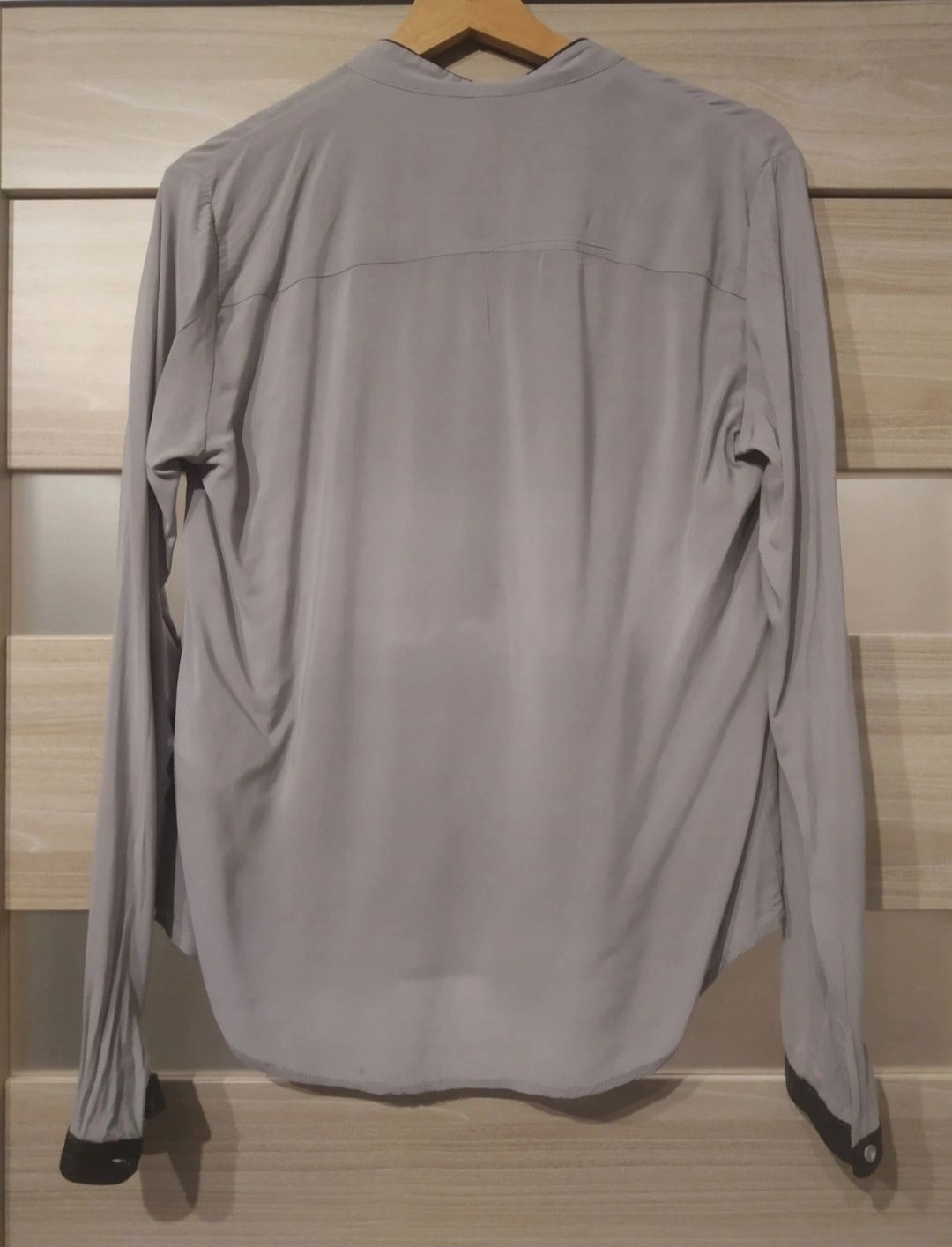Bluzka koszulowa 38 #szara #lekka #casual #perełka
